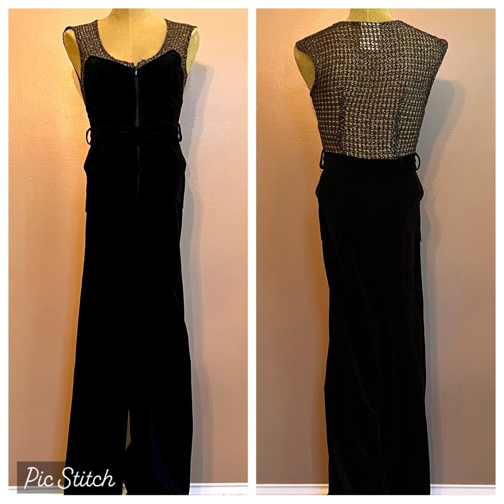 70s Vintage J.J. & Company Los Angeles California velour jumpsuit